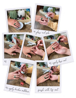 Steps to a perfect home manicure.