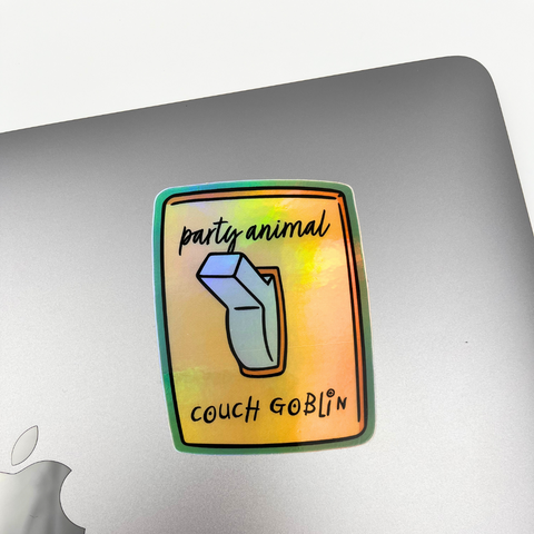 Party Animal Holographic Sticker