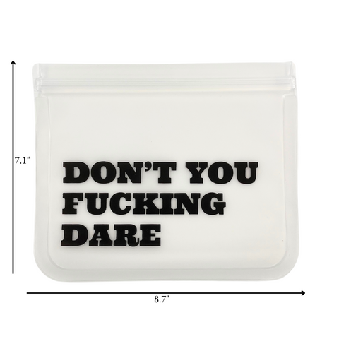 Don't You F*cking Dare Reusable Snack Bags (Set of 4)