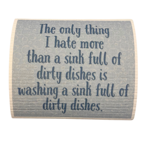 I Hate Cleaning Swedish Dishcloths (set of 5)