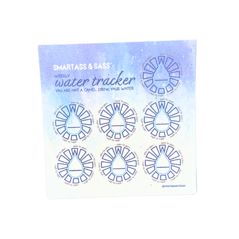 Water Tracker Collectible Sticky Notes
