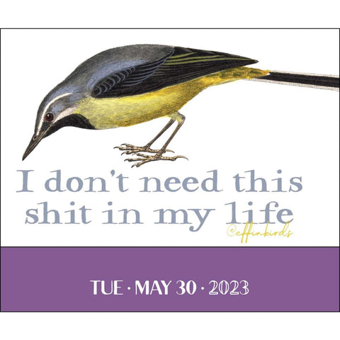 Effin’ Birds 2023 Desk Calendar - Office Supplies & Stationery