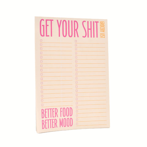 Get Your Sh*t Grocery List Notepad - Notebooks & Notepads