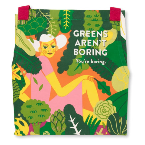 Apron: Greens Aren’t Boring You’re Boring - Kitchen Tools & Accessories