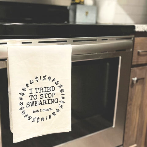 I Tried to Stop Swearing Towel - Kitchen Tools & Accessories