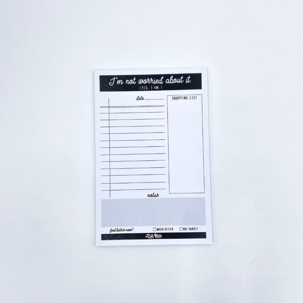Not Worried Notepad - Office Supplies & Stationery
