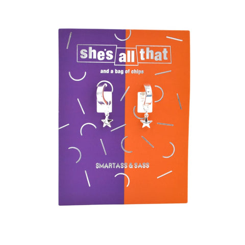 She’s All That Puffy Star Earrings - Jewelry & Accessories