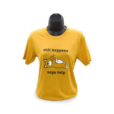 Sh*t Happens Naps Help Unisex T-Shirt - Apparel